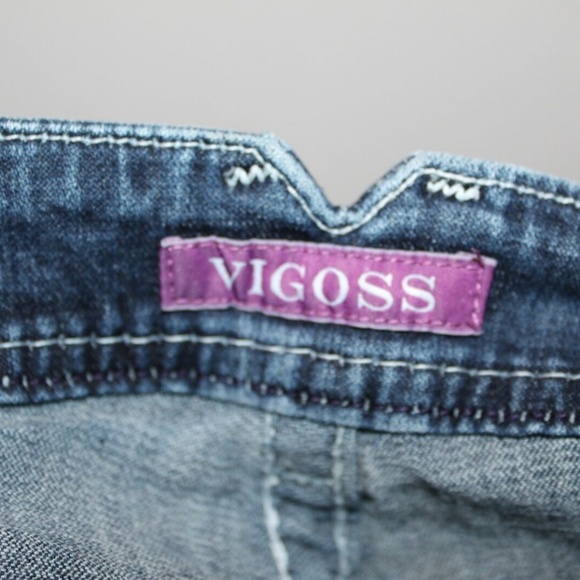 Vigoss Premium Embellished Studded Jeans HW6693 - Picture 6 of 7